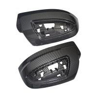 2PCS Left+Right Carbon Fiber Rearview Side Glass Mirror Cover Trim Rear Mirror Covers Shell for Mercedes-Benz Viano W639 2011-2015