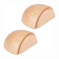 Wooden Door Stopper Wall Stops Doorstop House Floor Door Wedge Stop Handle Protector Holders Blocker For Home Office Door Holder Door Hardware Locks