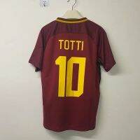 Muzin 17 18 Retro TOTTI #10เสื้อยืดกีฬาเสื้อ