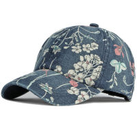 HT4024 Baseball Cap 2022 New Spring Summer Men Women Cap Cotton Denim Adjsutable Baseball Hat Male Female Floral Snapback Cap