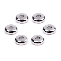 304 Stainless Steel Spacer Beads 10mm Round Stainless Steel Beads - 50pcs 304 Flat - Aliexpress