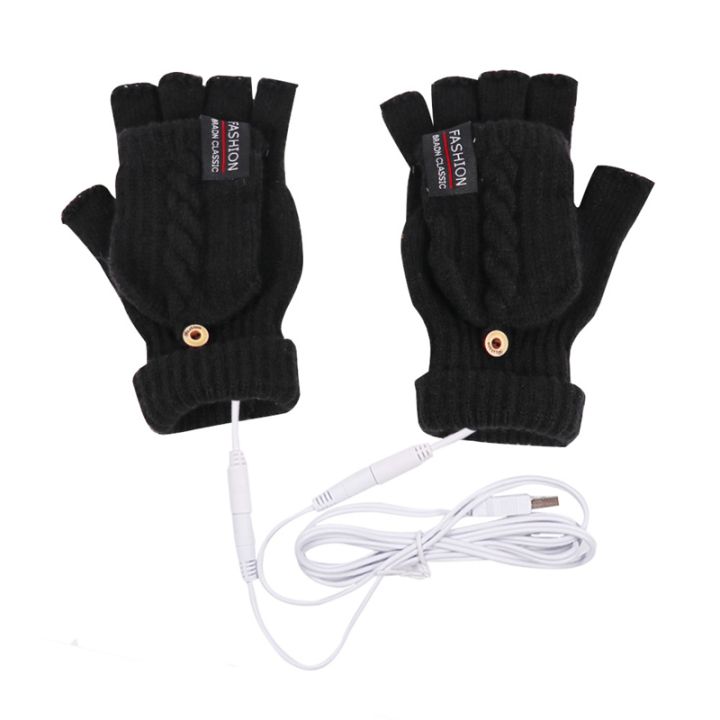 usb-electric-heated-gloves-2-side-heating-convertible-fingerless-glove-mittens-adjustable-cycling-skiing-gloves