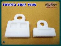 TOYOTA VIGO VIOS year 2002-2007 GLASS RAIL CLIP PLASTIC "WHITE" (2 PCS.) #กิ๊บรางกระจก (ตัวเล็ก) พลาสติก สีขาวขุ่น งานคุณภาพดี