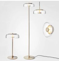 Post-modern Blossi Floor Lamp Circular glass lampshade Designer Lamp Living Room Office lights Led Bedside standing floor lamp