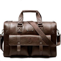 New Luxury Genuine Leather Business Mens Briefcase Male Shoulder Bag Real Leather Men Messenger Bag Travel Computer Bag