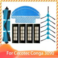 For Cecotec Conga 3090 Main Roller Side Brush Hepa Filter Mop Cloth Rag Replacement Robot Vacuum Cleaner Spare Parts Accessories