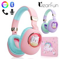 【YD】 Headphones for Children With Mic Bluetooth 5.1 Headset Stereo Music Kid