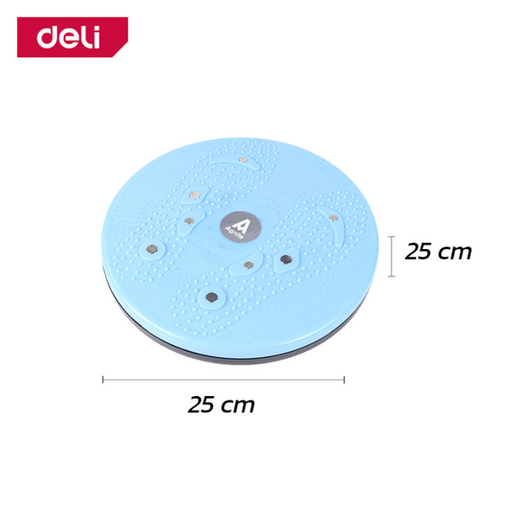 deli-จานทวิส-จานหมุนออกกำลังกาย-จานหมุนเอว-รับน้ำหนักได้-100kg-ขนาด-25x25cm-ออกกำลังกายที่บ้าน-ลดเอว-ลดพุง