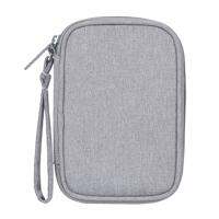 For Portable Double-Layer Storage Bag for iPad Mini Kindle Cable, Charger, Headset and SD Card