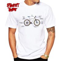 Bike Design Anatomy Mechanic Bicycle Men T-Shirt Geek Fashion T Shirt O-Neck Hipster Tshirt 【Size S-4XL-5XL-6XL】