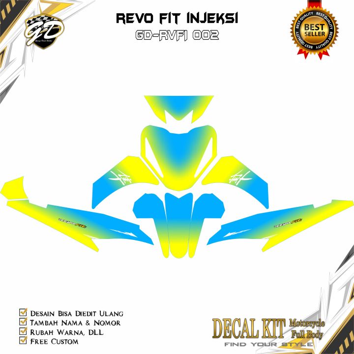 Decal Revo Fit Injeksi Full Body Decal Revo Fi Full Body Gd Rvfi Lazada Indonesia