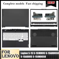 ใหม่สำหรับ Lenovo Legion 5-15IMH05 5-15ARH05H 5-15ARH05 5-15IMH0 5ชั่วโมงฝาหลังหน้าจอ LCD สำหรับแล็ปท็อปฝาปิดโน้ตบุคที่วางฝ่ามือเคสด้านล่างบานพับ