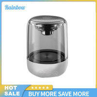 Rainbow Ready Stock Hot C7ลำโพงบลูทูธไร้สายสเตอริโอ TWS ซับวูฟเฟอร์ Mini Sound Box ลำโพงแบบพกพาพร้อมไฟ LED ที่มีสีสันรองรับ TF Card Mic