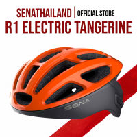 หมวกกันน็อกจักรยานติดบลูทูธ SENA R1 ไซส์ L สี Electric Tangerine