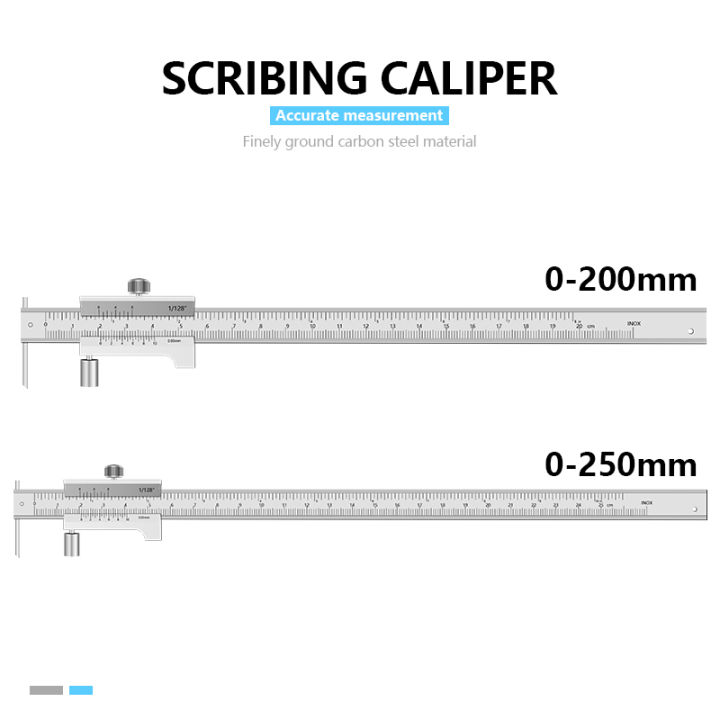 stainless-steel-parallel-marking-vernier-caliper-marking-gauge-measuring-tool-caliper-marking-vernier-caliper-0-250mm-available