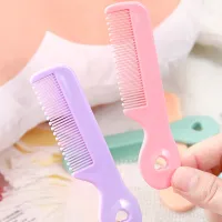 ✱❧✖ Long Handle Baby Comb Round Teeth Hair Care Baby Comb Newborn Children Girl One Or Two Year Old Protection Massage Scalp Comb