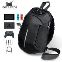 DATA FROG Shoulder Bag Compatible-Nintendo Switch Case Multifunction Waterproof Travel Chest Bag For Switch Console Accessories Cases Covers