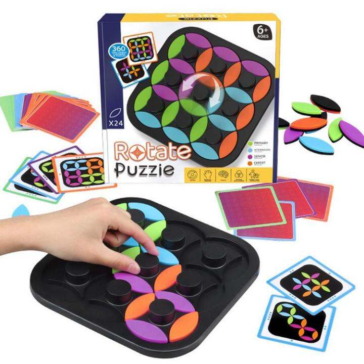 Rotating Puzzle Board Creative Rotating Montessori Jigsaw Puzzles