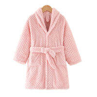 Childrens Terry Bathrobe Up To Five Years Pajamas For Girls Warm Flannel Girl Sleepwear Winter Shower Robe Family Home Robe