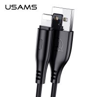 [HOT T] USAMS ชาร์จ2A U18 1เมตรสายข้อมูล Lightning ชนิด C โทรศัพท์ไมโคร USB สายสำหรับ iPhone 13 12 11 X Xr Xs Huawei Samsung Xiaomi