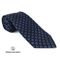 Giorgio Del Sarto Necktie 8.5 cm Blue with Fabric Texture เนคไทมีเท็กเจอร์