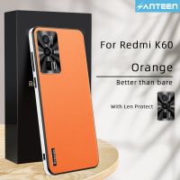 เคส Anteen For Redmi K60 Pro,เคสเคสหนังหรูป้องกันกล้องนุ่มเคสสำหรับ Redmi PU หนังกลับ K60 Pro