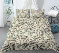 【hot】✧♦❣ Set Motif Printed Duvet Cover Vivid Comforter 2/3 Pieces Money Maths Pattern Bed