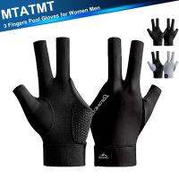 【YF】▨✳  MTATMT 1Pcs 3 Fingers Pool Gloves Elastic Billiards or Left Hand for Men Billiard Shooters Accessories