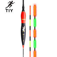TIY Electronic Luminous Fish Float Long Vertical Luminous Night Lighting Bobbers For Fishing Outdoor