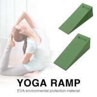 EVA Knee Pads Fitness Sloping Board Multifunction Yoga Wedge Slanting Board Portable Yoga Incline Exercise Block for Gym Pilates