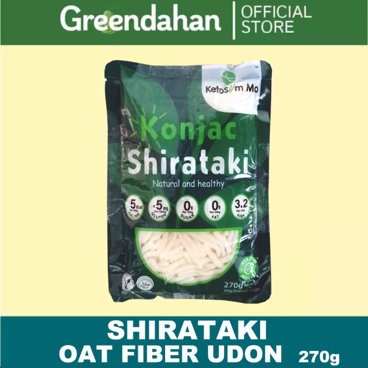 Greendahan Konjac / Shirataki Keto Udon Noodles (with Oat Fiber
