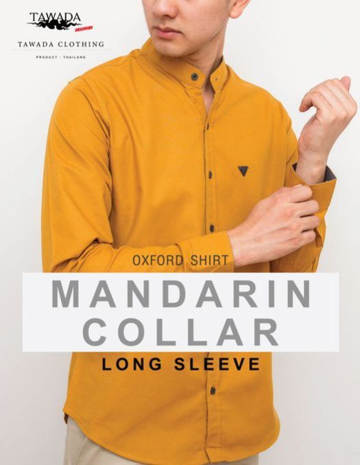 เสื้อเชิ้ตสีเหลืองมัสตาร์ดแขนยาวทรง-slimfit-ผ้า-oxford-cotton100-แบรนด์-tawada-รุ่น-t019-mustard