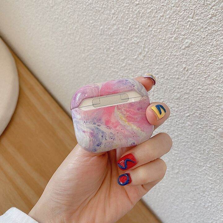 เคสหูฟังลายหินอ่อนสําหรับ-for-airpods-3-2-1-pro