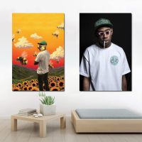 Tyler The Creator Music โปสเตอร์ศิลปะผ้าใบและภาพพิมพ์ผนังศิลปะการตกแต่งห้องนอนครอบครัวสมัยใหม่