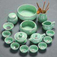 Ceramic Kung Fu Tea Set Celadon Single Item Teapot Tea Cup Cover Bowl Fair Cup Tea Ceremony Cup Wash Filter Complete Set Alone