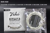 ZIKO DUS 010 011 012สายกีตาร์โปร่งแกนเหล็กคาร์บอนหกเหลี่ยมแกนชุบเงินชิ้นส่วนโอคาริน่า