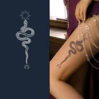 Juice Tattoo Stickers Lasting 15 Days Star Moon Flower Snake Fake Tattoo Waterproof Semi-permanent Art Decal Men Women Stickers