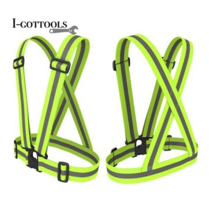 High Visibility Working Warning Outdoor Reflective Safety Vest Harness Lazada