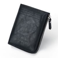 Ultra-thin Card Bag Business Card Case ID Credit Card Holder Short Coin Purse Male Purses Money Clips Men Wallet