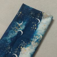 Pretty Sky World Star Moon Clould Printed Cotton Fabric 50x105cm Star Fabric Patchwork Cloth Bag Party Home Decoration