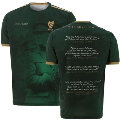 S--5XL JERSEY 1916 IRELAND 1916 Commemoration Collins White [hot]New Jersey Commemoration Michael size Jersey RUGBY TRAINING