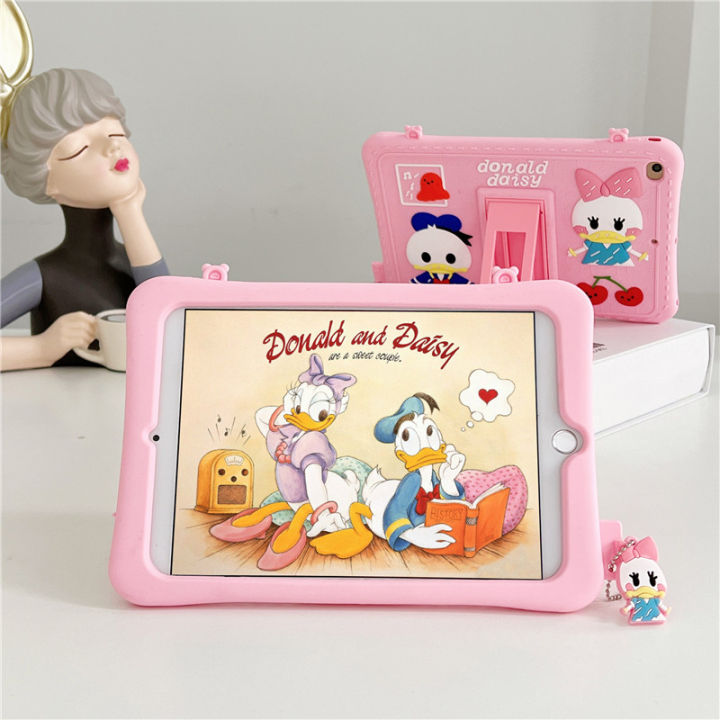 Cartoon Donald and Daisy Kids Tablet Case For Samsung Galaxy Tab A8  in  SM-X200