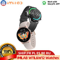 IMILAB W11L และ W12ดูสมาร์ทผู้ชายผู้หญิงบลูทูธ S Mart W Atch Pedometer อัตราการเต้นหัวใจกีฬาติดตามการออกกำลังกาย IP68สร้อยข้อมือกันน้ำ