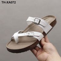 Summer new outerwear slippers womens flip flops cork slippers beach shoes ins couple dormitory indoor tide cool slippers