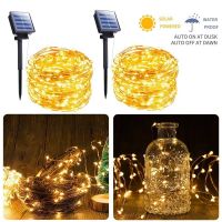 {ItalyNest shop}อิตาลี่หลอดไฟประดับแบบสายพลังงานแสงอาทิตย์200LED,22เมตร8โหมดสายเงินเทพนิยายในร่มกลางแจ้งกันน้ำไฟ Led สวนงานปาร์ตี้คริสต์มาส