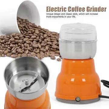 Kitchen Electric Coffee Grinder 150W Mini Salt Pepper Grinder Powerful  Spice Nuts Seeds Coffee Bean Grind Machine Electronic