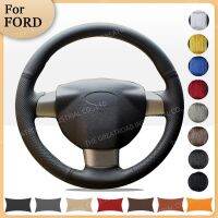 Custom Car Steering Braid Wheel Cover for Ford Focus 2 2005-2011(3-Spoke)2006 2007 2008 2009 2010 2011 Auto interior