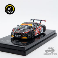 สำหรับ1:64 R8 LMS 2018 Australian GT #24 Bats/daniel KFC Black รถโมเดล Diecast