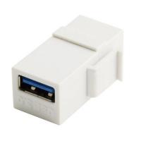 USB 3.0 A Female to A Female Extension Keystone Jack Coupler Adapter Keystone for Wall Plate Panel USB Cable