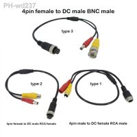 1pcs Aviation Head M12 4Pin male female to BNC DC RCA MALE FEMALE Extension Connector Cable Adapter for CCTV Camera Security c1